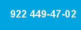 922 449-47-02 922 449-47-02